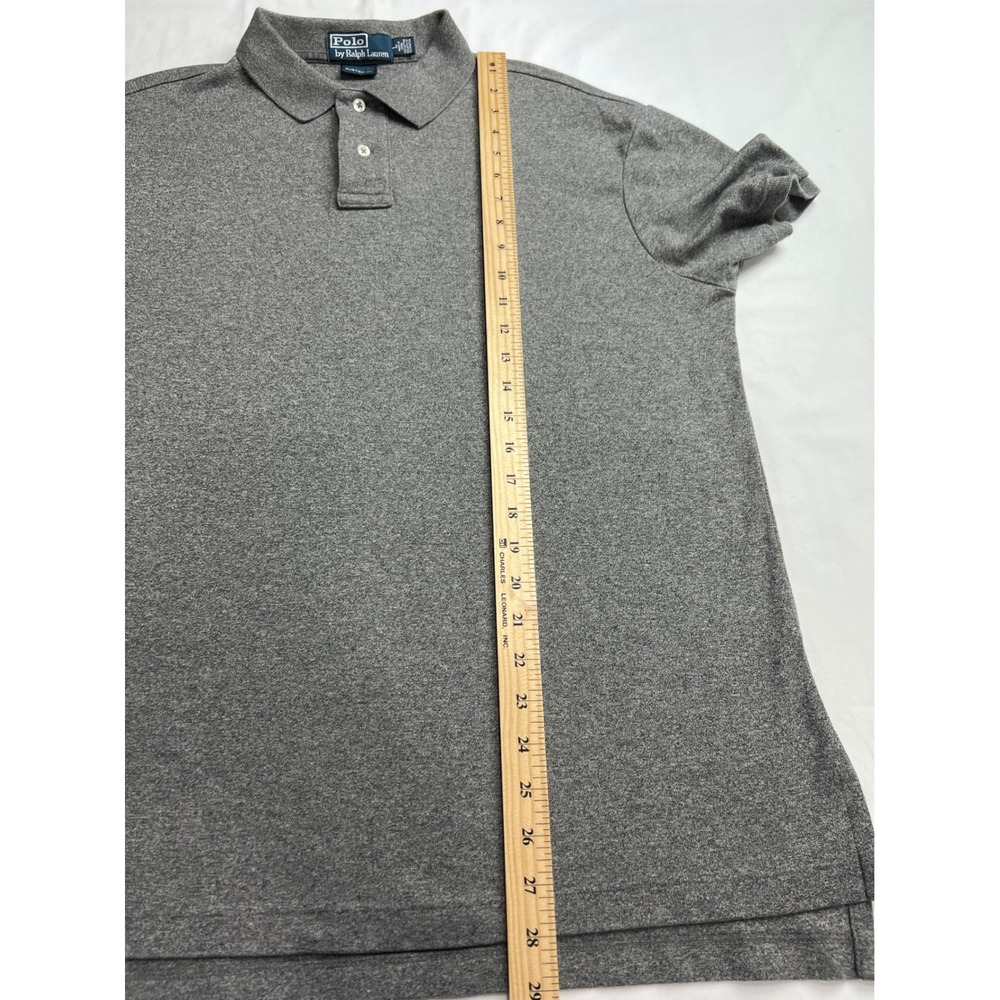 Polo Ralph Lauren Polo Mens Large Gray Custom Fit Short Sleeve Embroidered E28 - Picture 6 of 12